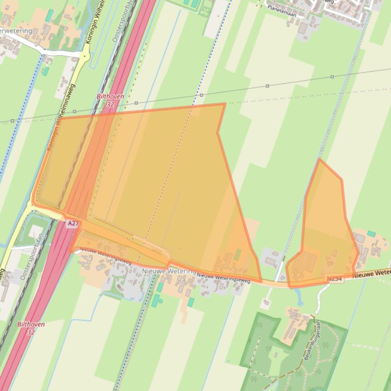 Kaart van postcodegebied 3737MG.