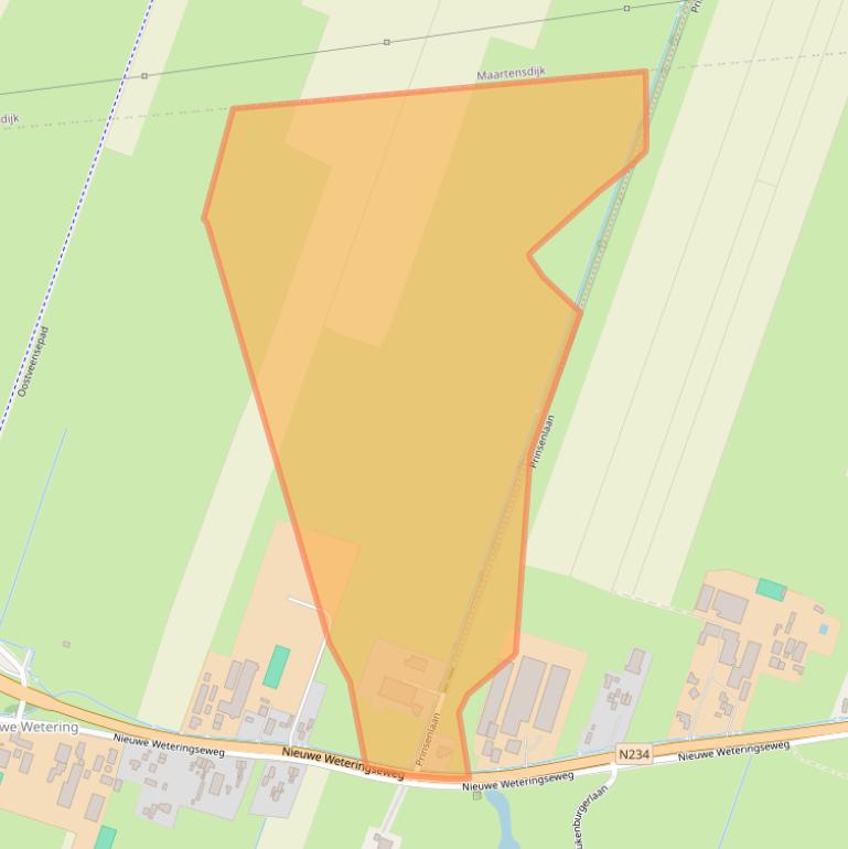 Kaart van postcodegebied 3737MJ.