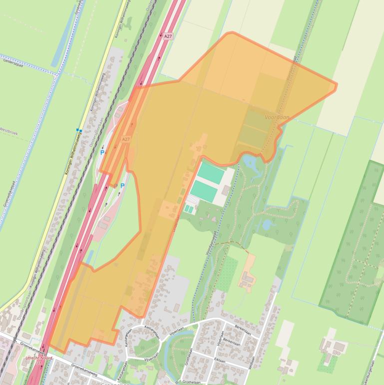 Kaart van postcodegebied 3737RC.