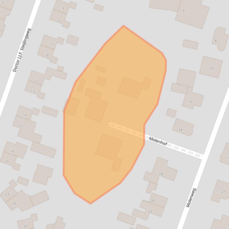 Kaart van postcodegebied 3738BB.