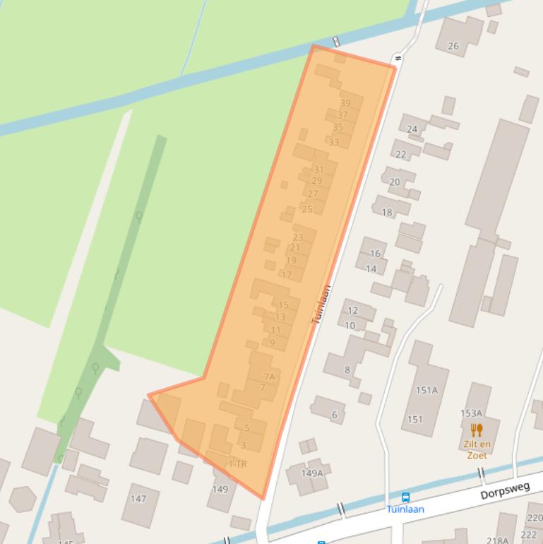 Kaart van postcodegebied 3738CS.