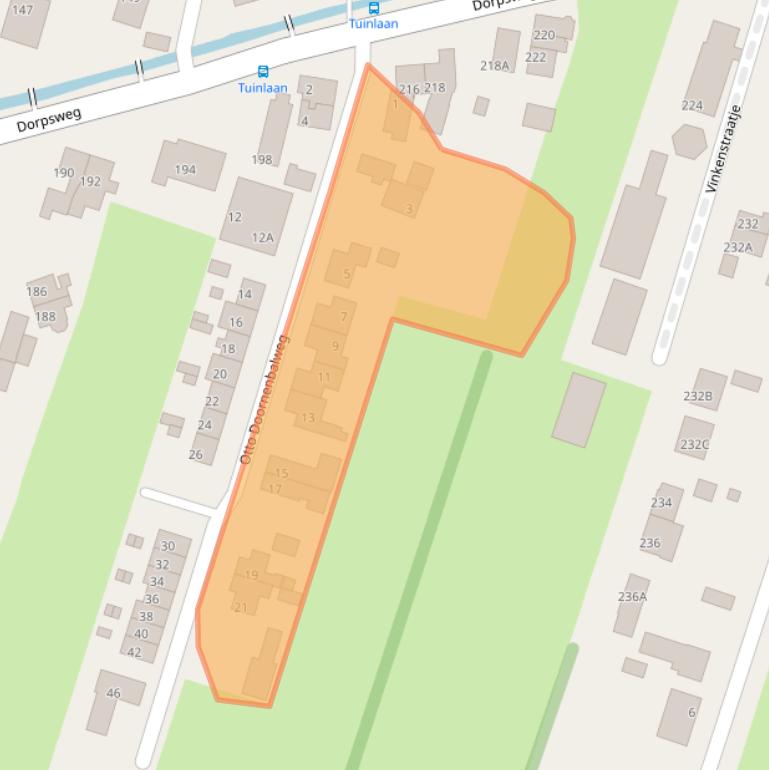 Kaart van postcodegebied 3738CV.