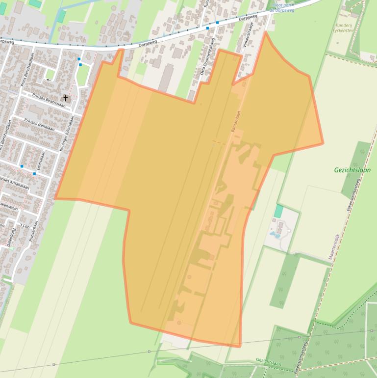 Kaart van postcodegebied 3738CX.