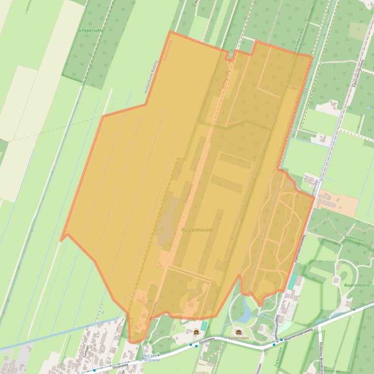 Kaart van postcodegebied 3738CZ.