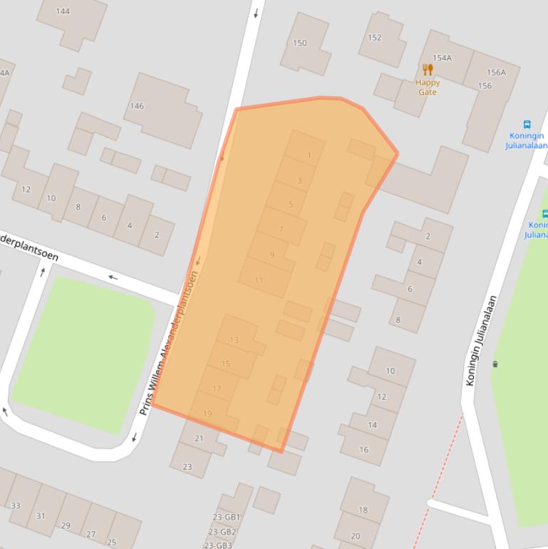 Kaart van postcodegebied 3738DH.