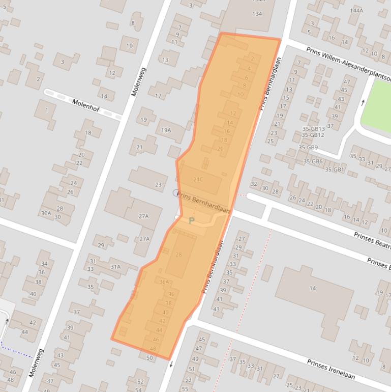 Kaart van postcodegebied 3738DP.