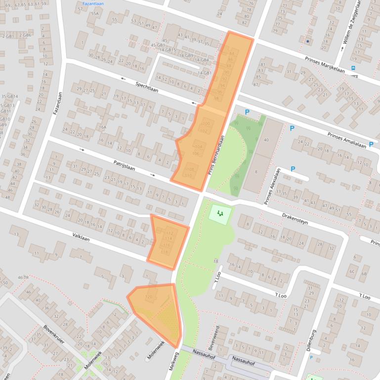 Kaart van postcodegebied 3738DS.