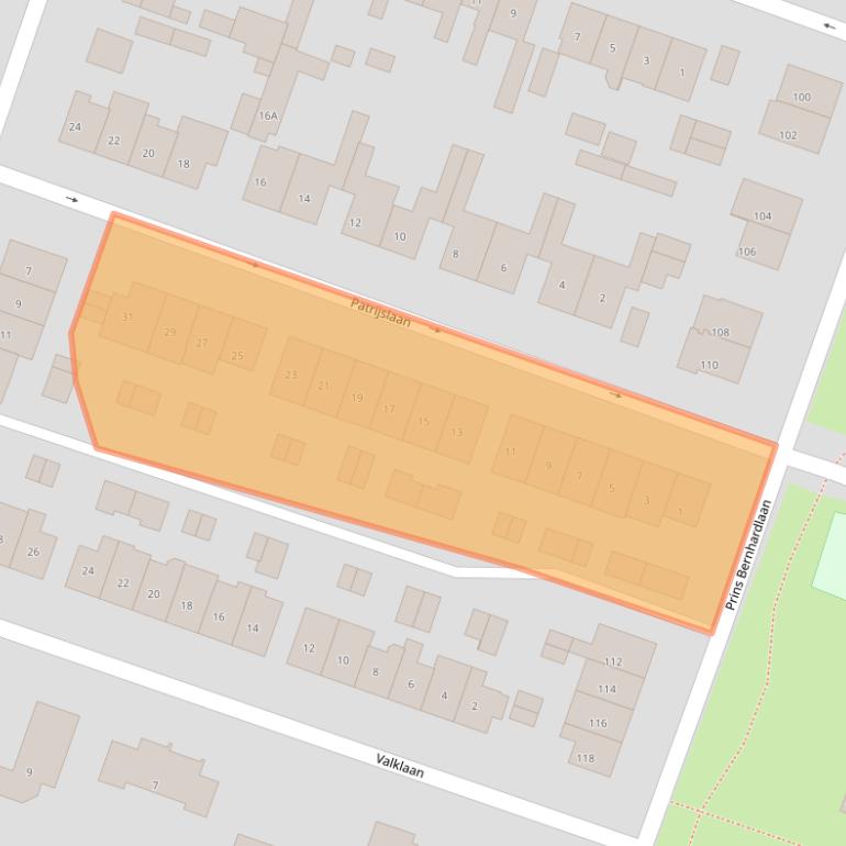 Kaart van postcodegebied 3738GC.