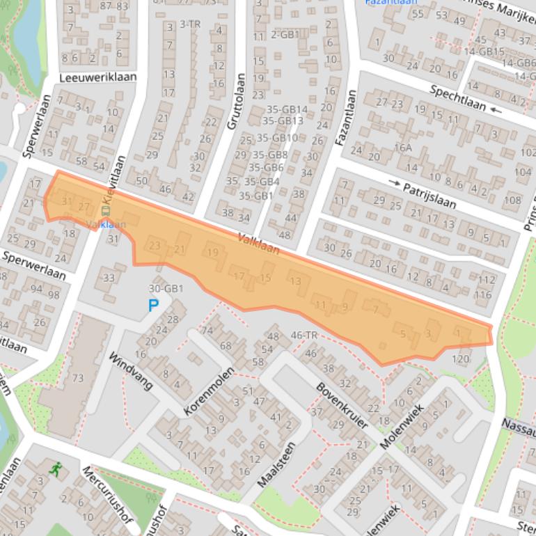 Kaart van postcodegebied 3738GE.