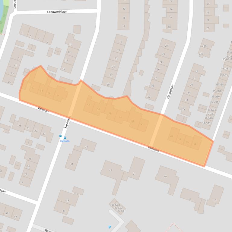 Kaart van postcodegebied 3738GH.