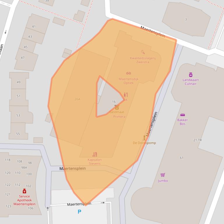 Kaart van postcodegebied 3738GK.