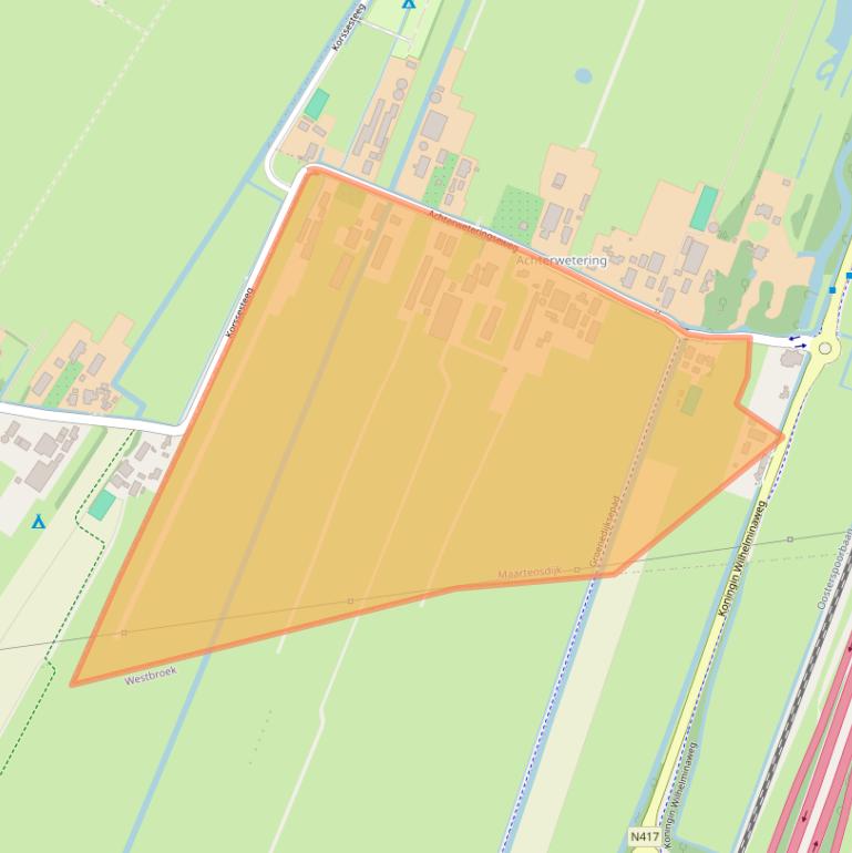 Kaart van postcodegebied 3738MB.