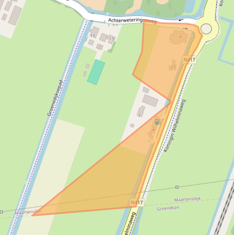 Kaart van postcodegebied 3738MC.