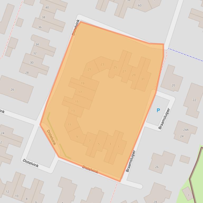 Kaart van postcodegebied 3738SH.