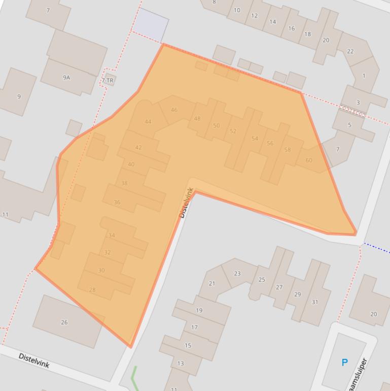 Kaart van postcodegebied 3738SK.