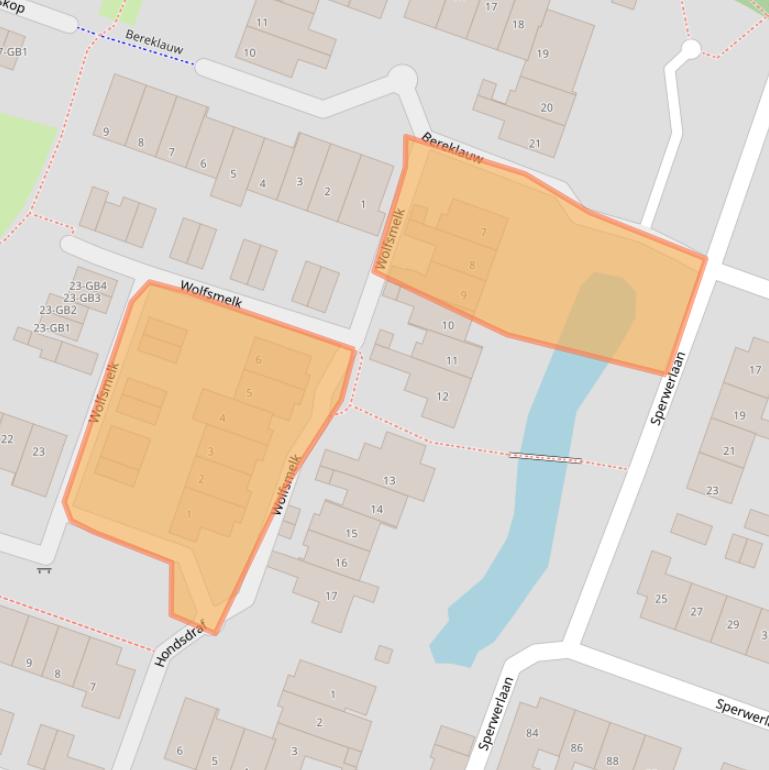 Kaart van postcodegebied 3738TC.