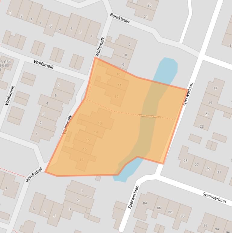 Kaart van postcodegebied 3738TD.