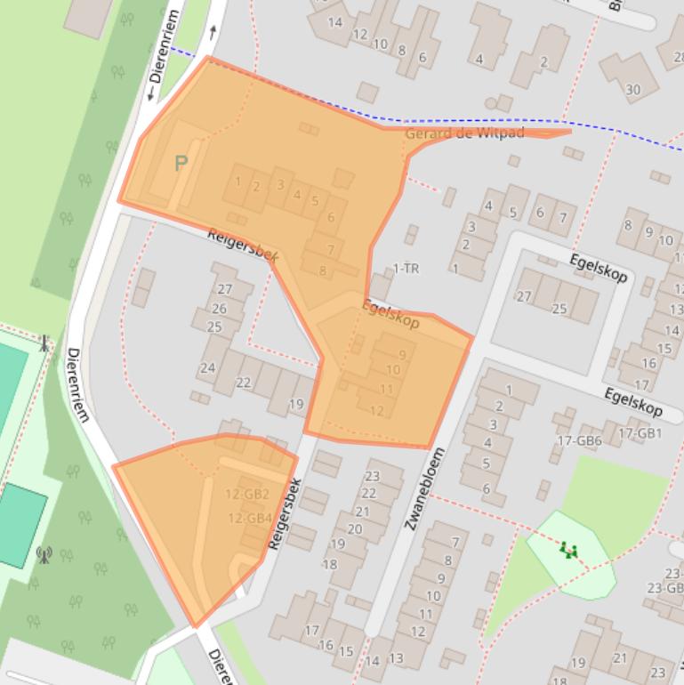 Kaart van postcodegebied 3738TM.
