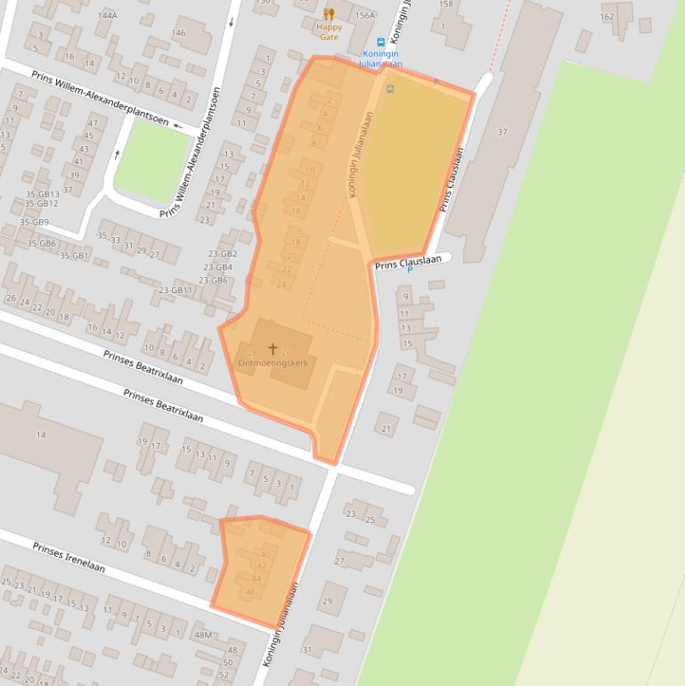 Kaart van postcodegebied 3738VC.