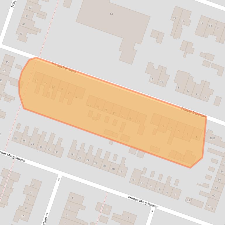 Kaart van postcodegebied 3738VJ.