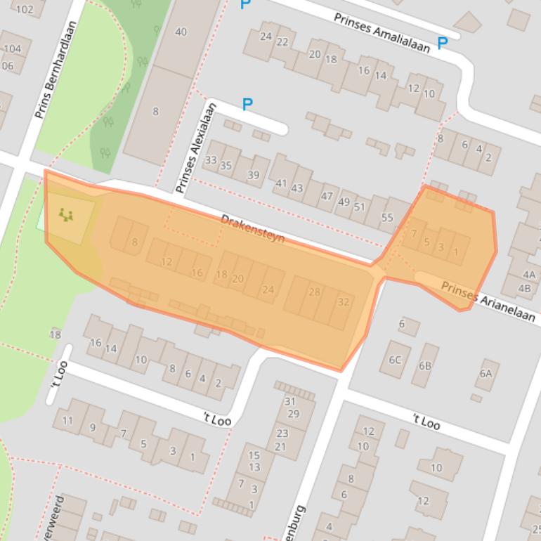 Kaart van postcodegebied 3738VR.