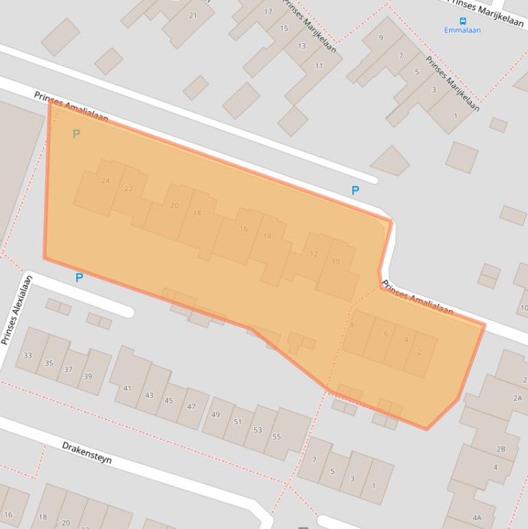 Kaart van postcodegebied 3738VX.