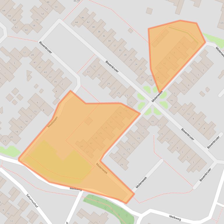 Kaart van postcodegebied 3738WG.