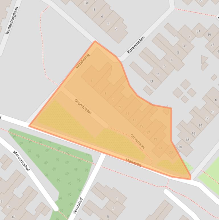 Kaart van postcodegebied 3738WJ.