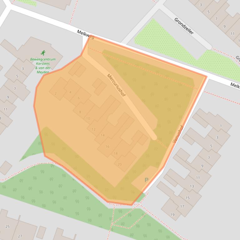 Kaart van postcodegebied 3738XJ.