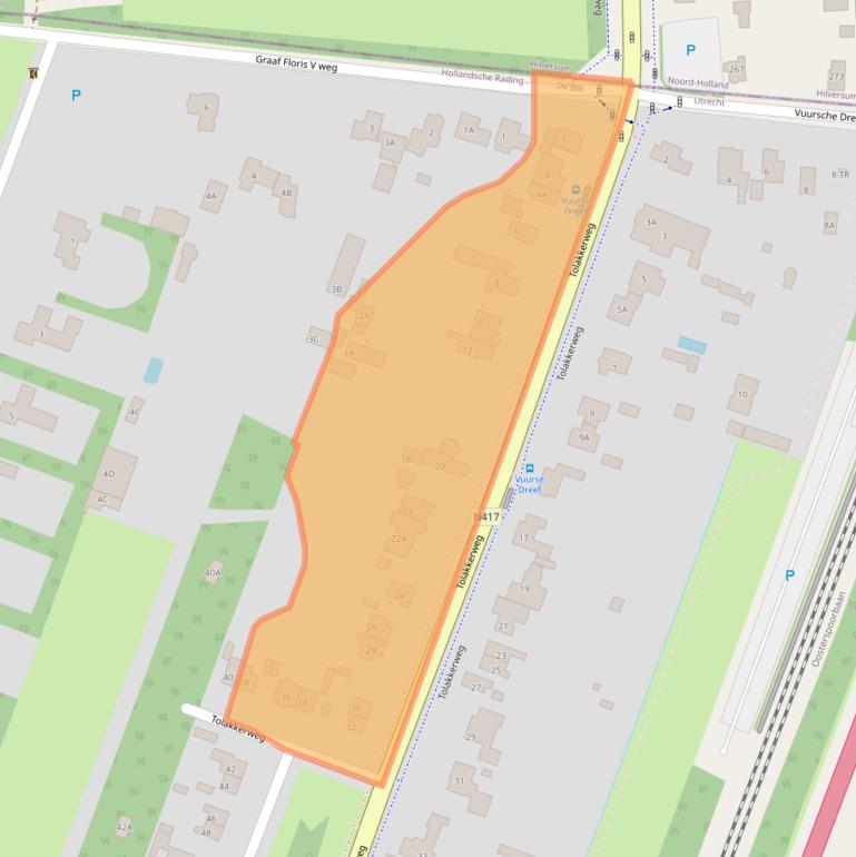 Kaart van postcodegebied 3739JN.