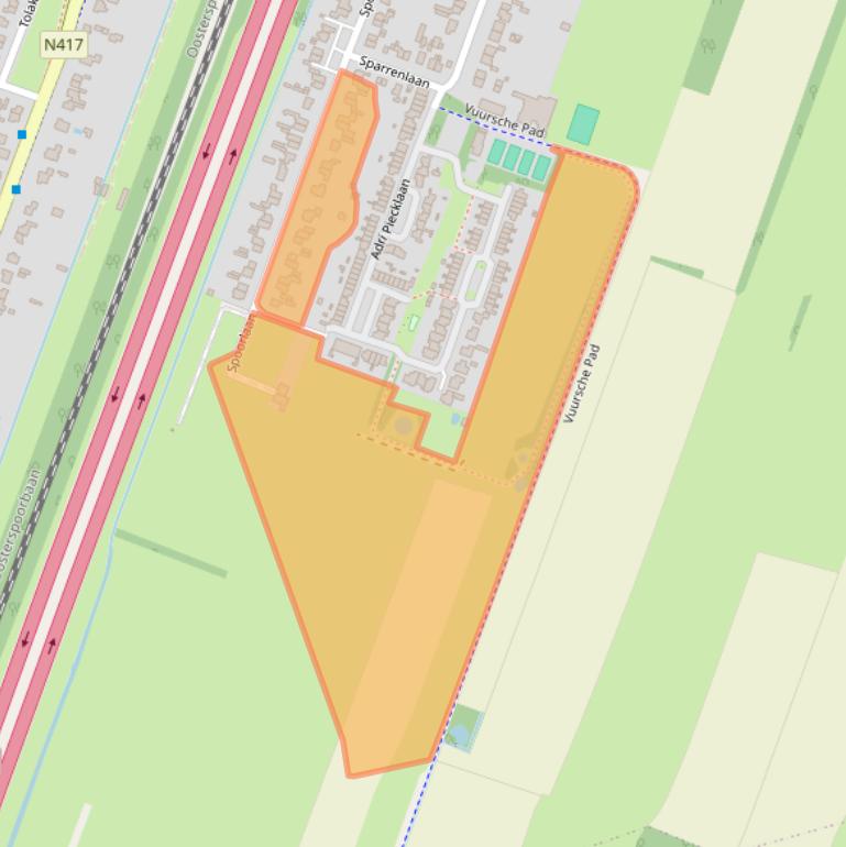 Kaart van postcodegebied 3739KC.