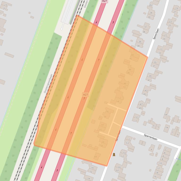 Kaart van postcodegebied 3739KE.