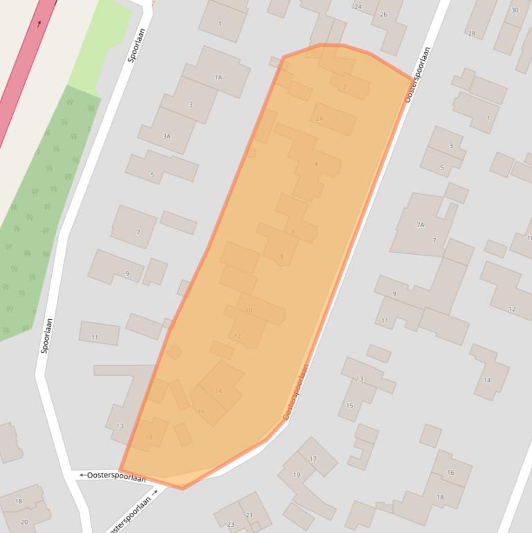 Kaart van postcodegebied 3739KJ.