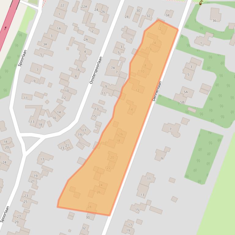 Kaart van postcodegebied 3739KN.