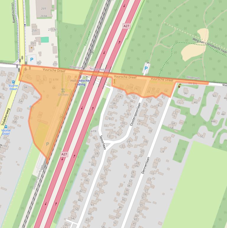 Kaart van postcodegebied 3739KT.
