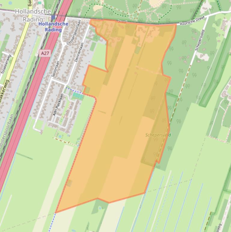 Kaart van postcodegebied 3739KV.