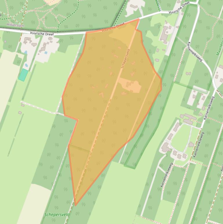 Kaart van postcodegebied 3739KX.