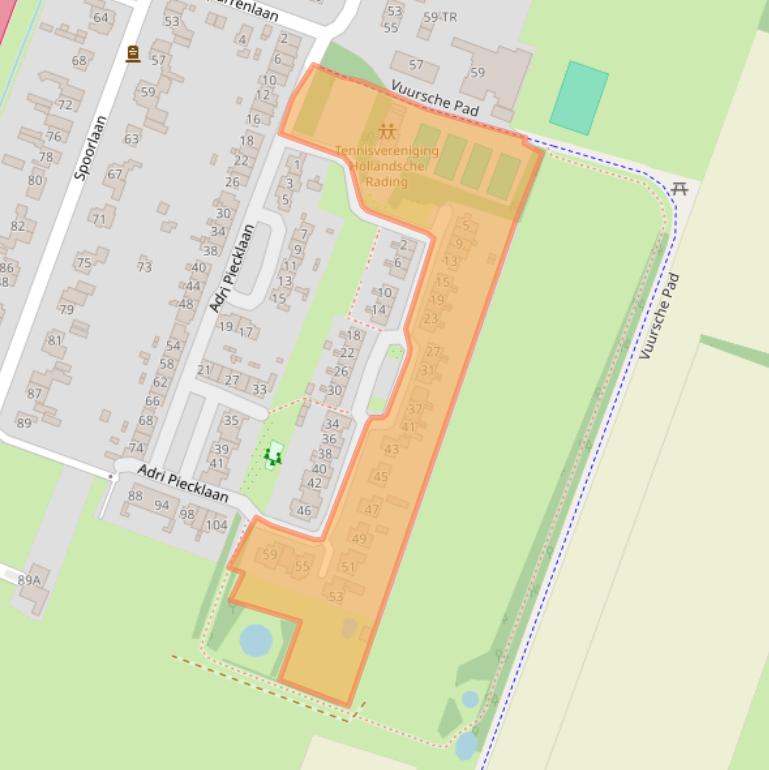 Kaart van postcodegebied 3739LD.