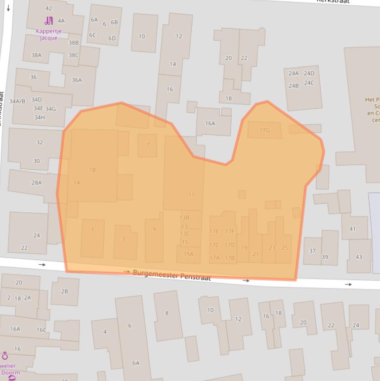 Kaart van postcodegebied 3741AE.