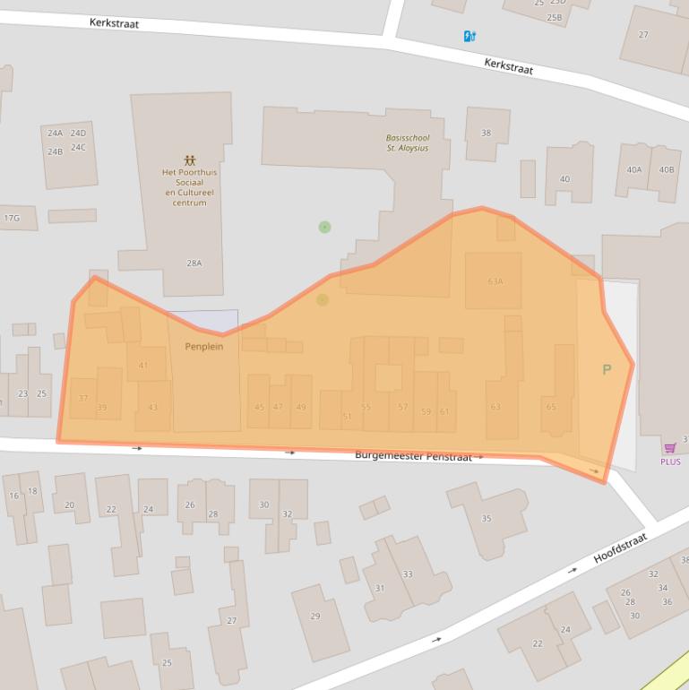 Kaart van postcodegebied 3741AG.