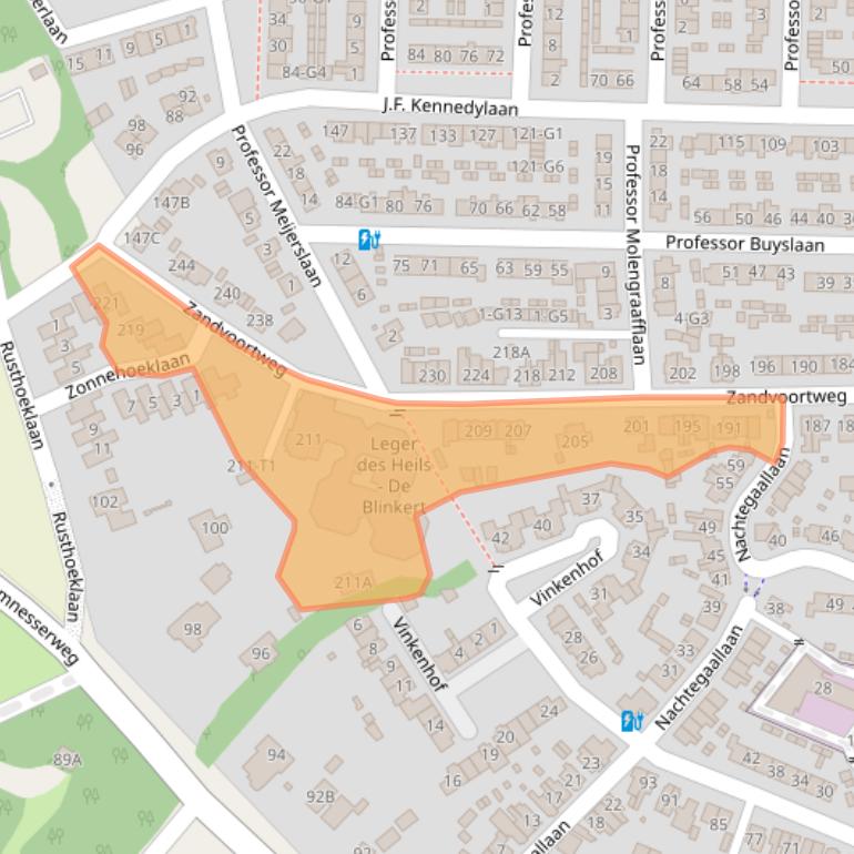 Kaart van postcodegebied 3741BE.