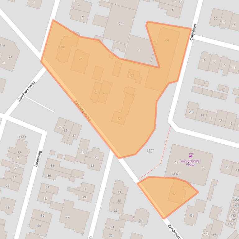 Kaart van postcodegebied 3741BH.