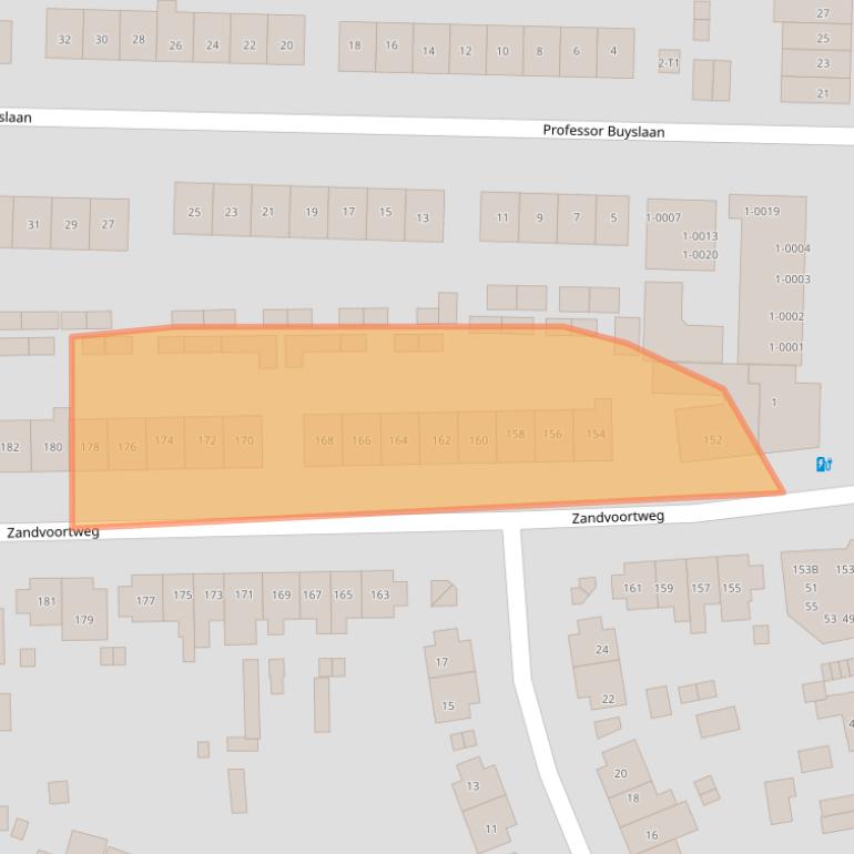 Kaart van postcodegebied 3741BK.