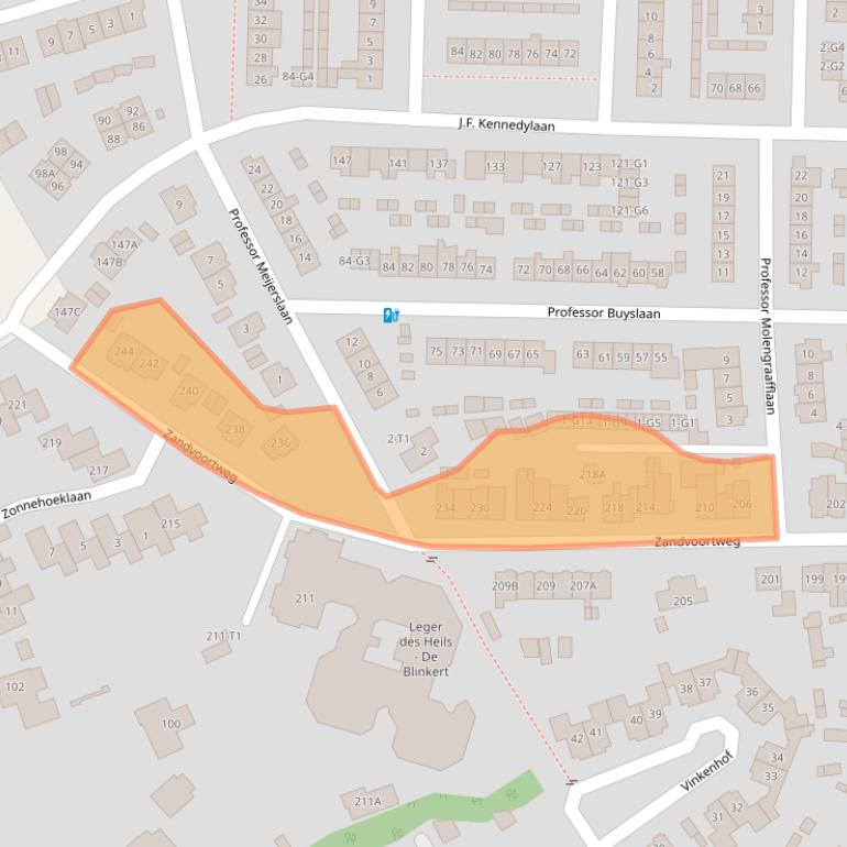 Kaart van postcodegebied 3741BM.