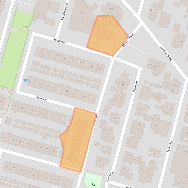 Kaart van postcodegebied 3741BT.