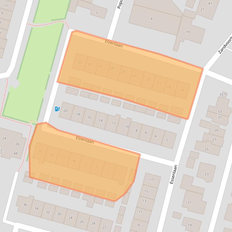 Kaart van postcodegebied 3741CC.