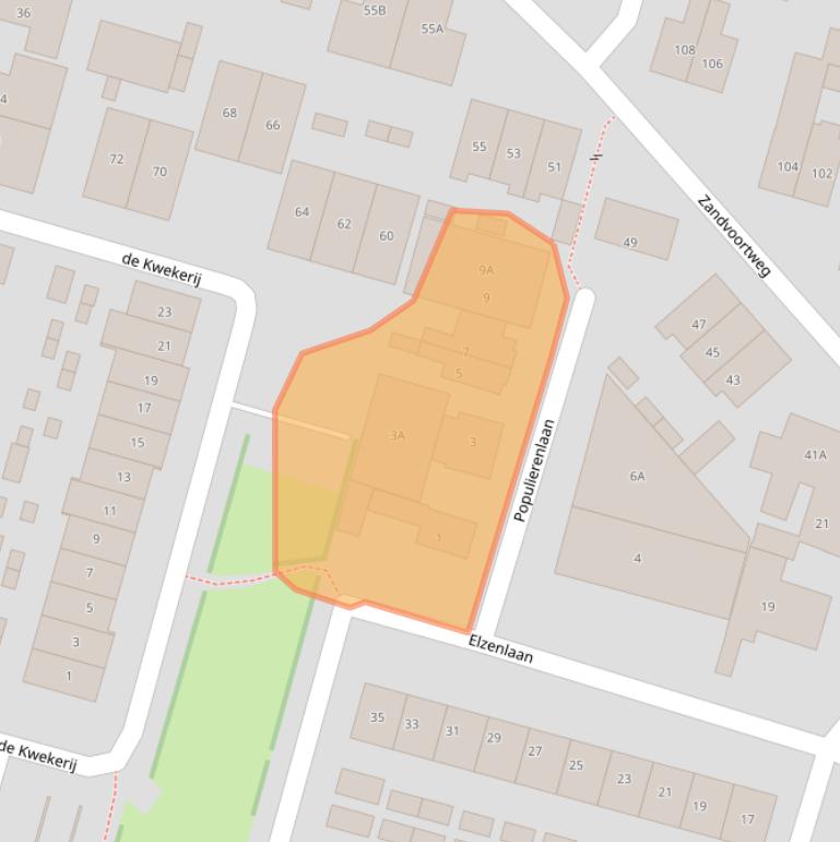 Kaart van postcodegebied 3741CE.