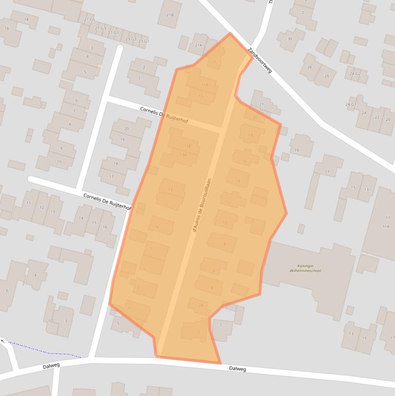 Kaart van postcodegebied 3741CJ.