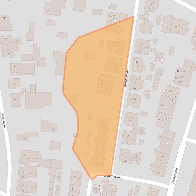 Kaart van postcodegebied 3741CM.