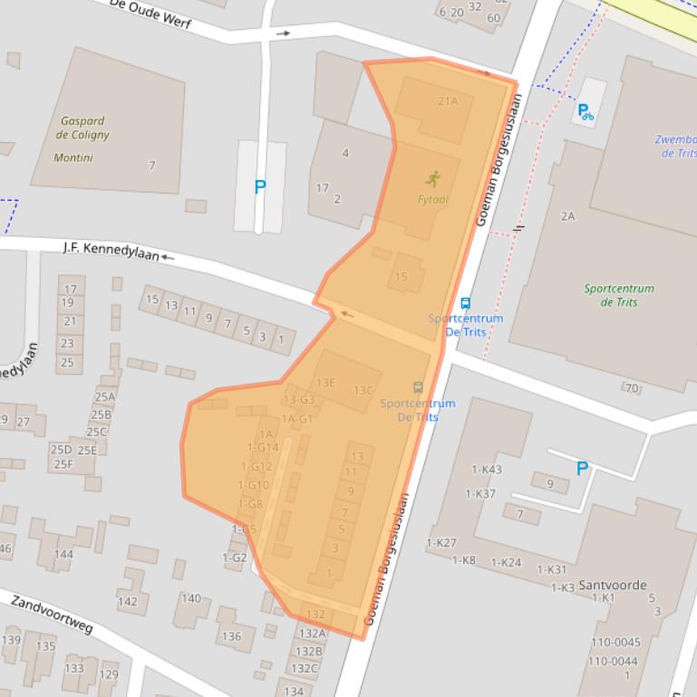 Kaart van postcodegebied 3741CP.